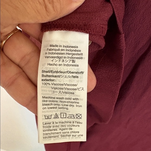 Madewell Dress Burgundy Size Medium - Picture 12 of 13